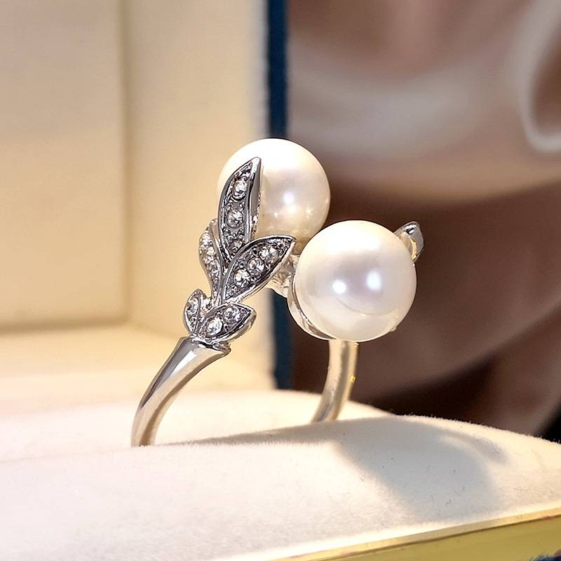 Vintage Double Pearl Ring