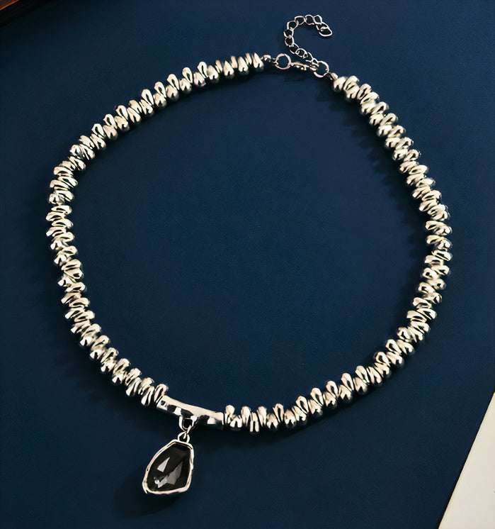 Crystal Bracelet with Silver Plated Pearls