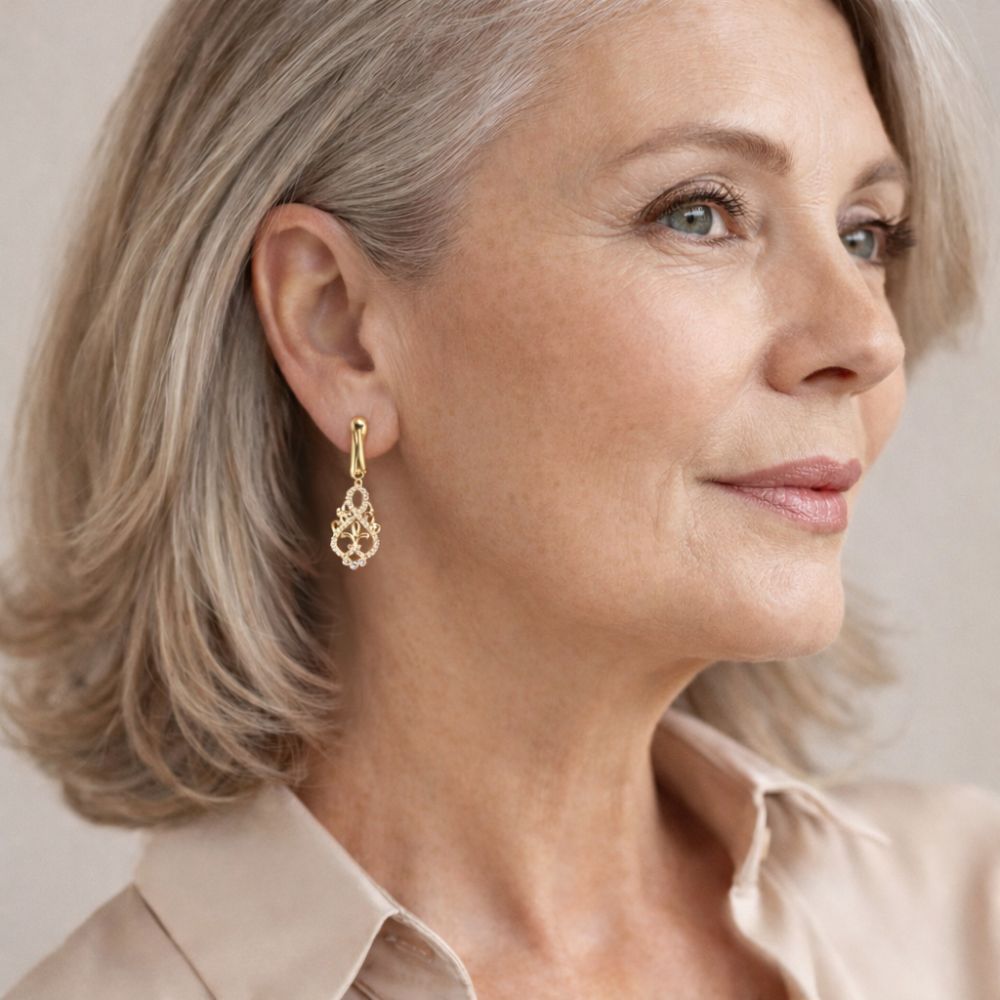 Charming Gold Fairy Earrings